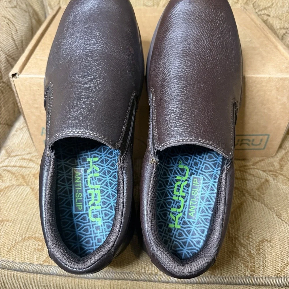 Kuru Kivi 2 Triple Brown Men's Size 10 Classic Walking Leather Slip-On Shoes